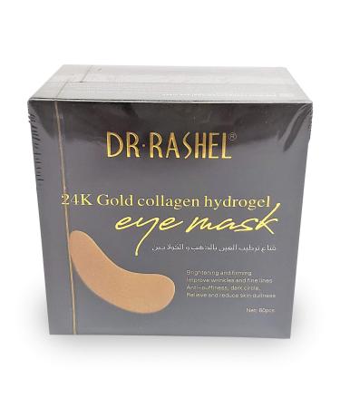 Dr Rashel 24k Gold Collagen Hydrogel Eye Mask | Improve Wrinkles  Anti Puffiness  And Dark Circle | 60 Pcs of Eye Mask