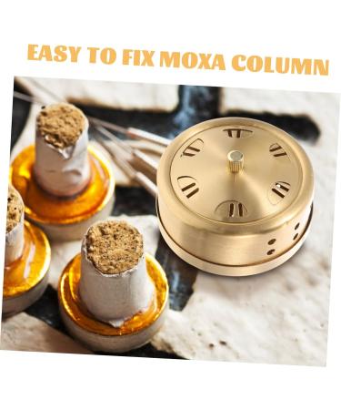 Frcolor Adjustable Smoke-Free Moxibustion Box - Copper Moxa Warm Tool for Home Therapy - Buy Online on GoSupps.com