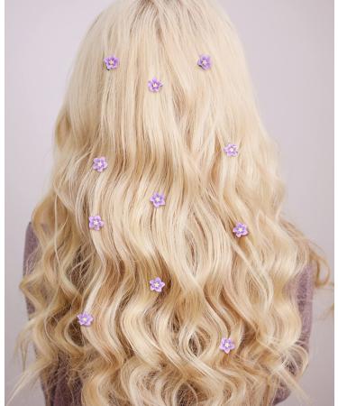 Wecoe 20 Pcs Small Flower Hair Clips - Cute Decorative Mini Claw Clips for Girls - Purple Lily Hair Accessories for Kids & Women - Buy Online on GoSupps.com
