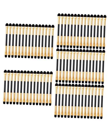 MAGICLULU 75 Pcs Eye Shadow Brush Sponge Women Makeup Brush Double Ended Eyeshadow Brush Makeup Stick Miss