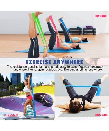 Skin-Friendly 1.5m Resistance Band for Men and Women - Ideal for Leg Stretch, Yoga, Pilates, Fitness Rehab - Green - Buy Online on GoSupps.com