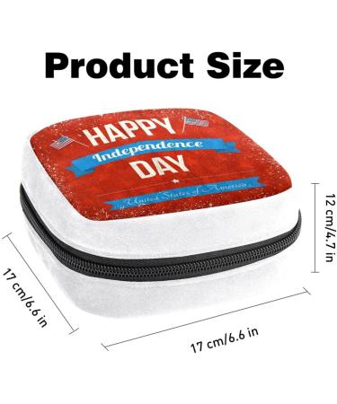 GIAPB Sanitary Napkin Storage Bag Period Bag Tampon Bag Makeup Bag Pad Pouch USA Independence Day Pattern Color5044 - Buy Online on GoSupps.com
