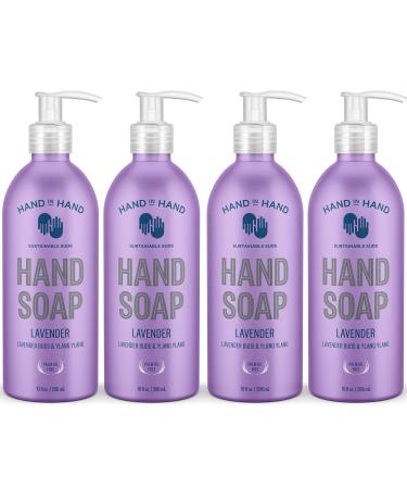 Hand in Hand Nourishing Liquid Hand Soap 10 Fl Oz Lavender Buds & Ylang Ylang Lavender Scent 4 Pack Lavender 10 Fl Oz (Pack of 4)