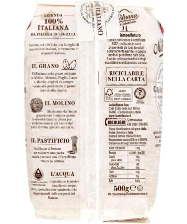 24 x La Molisana Gnocchetti Sardi N.27 Pasta Lenta Lavorazione Pasta Made of Hard Wheat Molina Bronze Drawing 500 g + 2 x Italian Gourmet Polpa - Buy Online on GoSupps.com