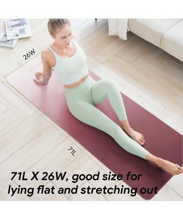 WEGYM Premium 4mm Thick Yoga Mat - Non-Slip & Anti-Tear - Eco-Friendly Fitness Mat for Men and Women - Ideal for Yoga, Pilates, Home Workout - Pink - Buy Online on GoSupps.com