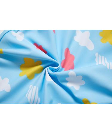 Bonverano Baby Girls Long Sleeve Swimsuit with UPF 50+ Sun Protection | Size 2-3 Years | Cloud - Buy Online on GoSupps.com