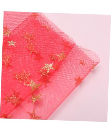 SHINEOFI Roll Black Yarn Wedding Organza Fabric Glitter Fabric Mesh Ribbon Tutu Spool United States Soft 15c Red 900X15CM - Buy Online on GoSupps.com