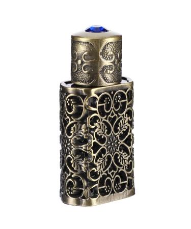 Beaupretty Metal Essential Oil Bottle Vintage Spray Bottles Perfume Hombre Fine Mist Sprayer Mini Spray Diffuser Essential Oils Arabian Perfumes Glass Bottle inside Atar Travel Green