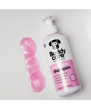 BuddyCare Baby Fresh Dog Shampoo - 3 x 500ml | Puppy Shampoo with Aloe Vera & Provitamin B5 for Dogs 8 Weeks & Older - Fragrant Baby Powder Formula - Buy Online on GoSupps.com