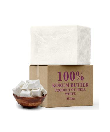 Buy 100% Pure Raw Kokum Butter 2 lbs Bar - Ideal for Skin Hair & DIY Creations | Natural Moisturizer - Buy Online on GoSupps.com