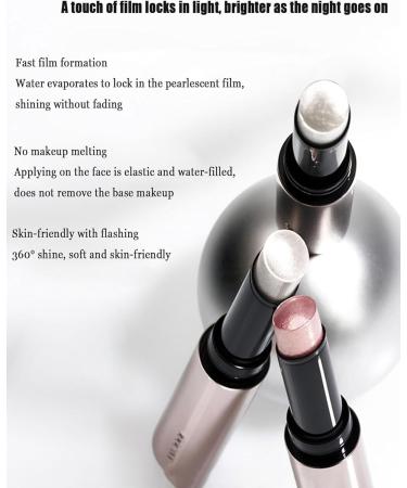 Diamond Highlight Stick Brightens Eyes Eye Highlighter Makeup Stick Jelly Highlighter Stick Waterproof Eye Shadow Stick Blendable & Long Lasting Highlight Stick (for H02 1) For H02 1 count (Pack of 1) - Buy Online on GoSupps.com