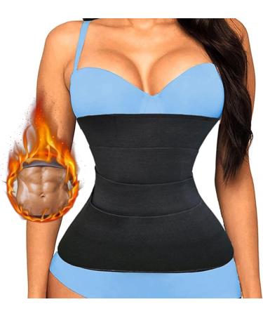 HKDYWTNB Back Brace Lumbar Support Body Shaper Slimming Waist Trainer Bandawrap Shapewear Women Control Shaper Stretch Waist Belt(Black 3M) 3M Black - Buy Online on GoSupps.com