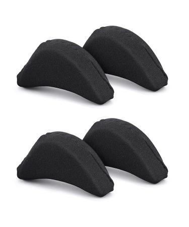 Sibba Toe Filler Inserts Unisex Breathable Soft Big Toe Plug Forefoot Pad Shoe Filler for High Heel Foot Pain Relief for Women Girls (Black)