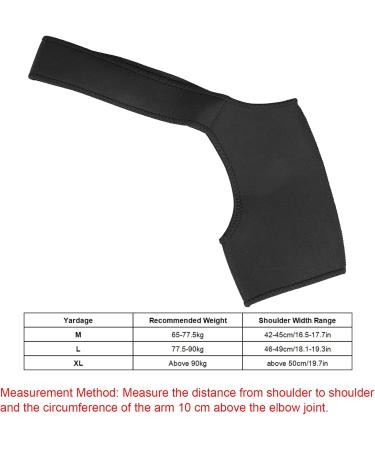Adjustable Shoulder Brace for Men & Women | Recovery Support Strap | Pain Relief & Warmth (L46-49cm - Buy Online on GoSupps.com
