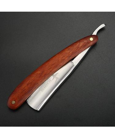 Xuan FENG Zambian Bloodwood Folding Razor - Tempered Steel High Hardness & Sharp Straight Razor for Men - Premium Quality Shaving Tool - Buy Online on GoSupps.com