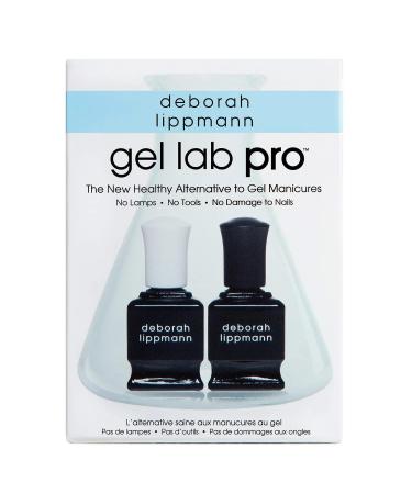 Deborah Lippmann Gel Lab Pro | Gel Like Base and Top Coat Set | Delivers High Shine and Extended Manicure Wear | No Lamps No Tools No Damage to Nails Full Size 0.5 Ounce
