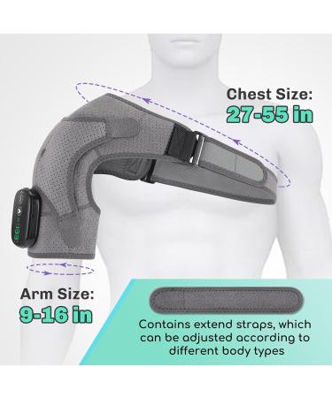 Relieflylab 3-in-1 Heated Shoulder Massager & Heating Pad - Pain Relief Brace for Men & Women - Buy Online on GoSupps.com