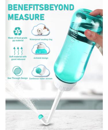 Postpartum Peri Bottle | Portable 16oz Travel Bidet for Personal Hygiene & Cleaning - Green - Buy Online on GoSupps.com