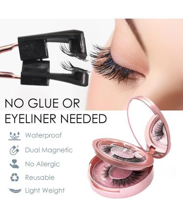 Magnetic Eyelashes - Reusable Dual Magnetic False Eyelashes Without Eyeliner No Glue Natural Look | International Shipping - Buy Online on GoSupps.com
