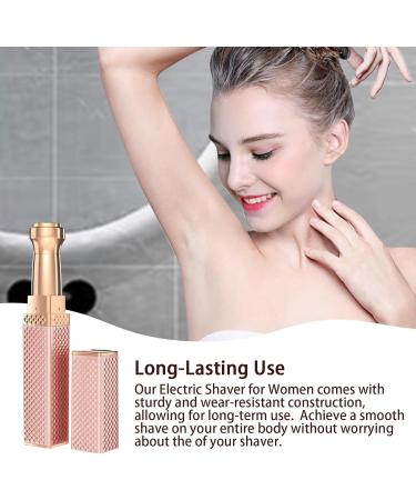 Women Body Electric Shaver | Electric Women Underarms and Legs 2-in-1 Shaver Outdoor Portable Eyebrow Hair Remover Rechargeable for Bathroom Camping Pink - Buy Online on GoSupps.com