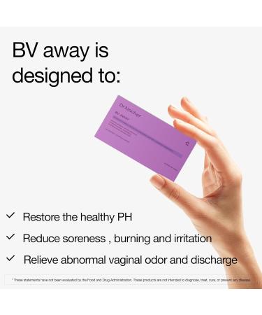 BV AWAY Vaginal Suppositories | Fast-Acting Relief for BV Itching Odor & Discomfort | Holistic & pH Friendly Solution - Buy Online on GoSupps.com