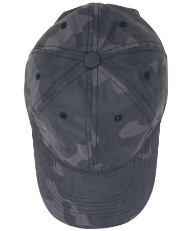 CURL REVOLUTION Women s Cap   100% Satin Liner for Hair Protection   Adjustable-Low Profile-6 Panel - Designed in The USA Black Camo