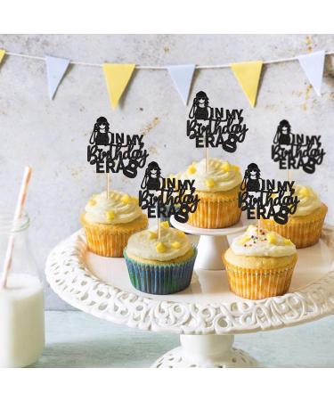 Keaziu 24PCS Music Singer Cupcake Toppers Popular Singer Cupcake Picks for Dance and I Love Singer Legend Since 1989 Theme Party Birthday Party Decoration Supplies for Boys and Girls Black Singer 24 Birthday Era 2 - Buy Online on GoSupps.com