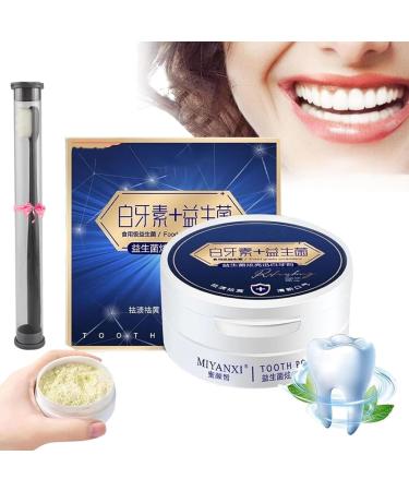 Miyanxi Tooth Powder Stain Rem - MIYANXI Teeth Whitening Powder, Effective Remover Stains From Coffee Smoking (1 Pcs)