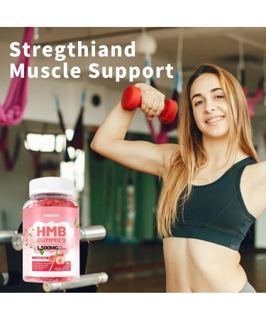 HAAYI HMB and Leucine Supplements for Men&Women Sugar Free HMB and Leucine Amino Acid Gummies for Muscle Defense&Muscle Recovery&Increase Muscle Mass Peach Flavor 90 Gummies - Buy Online on GoSupps.com