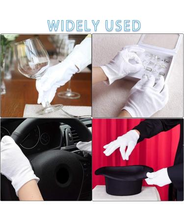 Buy Reusable White Cotton Gloves for Moisturizing Dry Hands & Eczema | Perfect for Sleeping | International Shipping - Buy Online on GoSupps.com