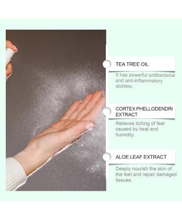 VKaoess Tea Tree Oil Foot Spray Natural Refreshing Spray for Shoes and Feet Deodorant Deodorant for Smelly Feet Foot Care with Aloe Vera for Men and Women 5 Bottles - Buy Online on GoSupps.com