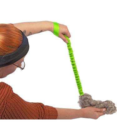 Dingo Dog Toy - Squeaky Fur Green Bungee Handle Tug & Training Game for Dogs | Fleece Mop Sausage 15584-2 - Buy Online on GoSupps.com
