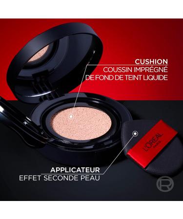L'Or al Paris - Fond de Teint Cushion 24H Air Wear - Haute Couvrance Ind tectable - Sans Transfert - Tous Types de Peau - Teinte : 130 Teinte 130 - Buy Online on GoSupps.com