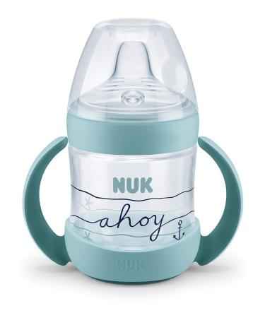 Nuk Nature Sense Beach Set - Drinker Bottle Silicone Pacifier & Chain for 6-18 Months - Eco-Friendly & Safe Green Baby Essential - Buy Online on GoSupps.com