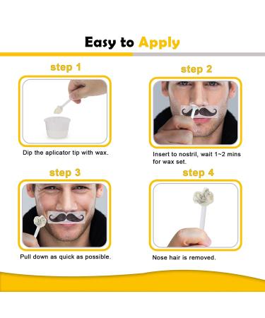 120g Nose Hair Wax Kit - Quick & Painless Waxing for Men & Women | 40 Applicators, 20+ Uses - Buy Online on GoSupps.com
