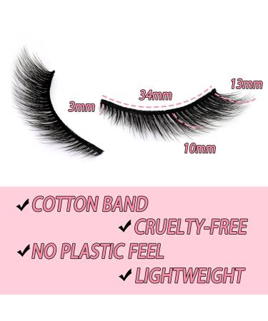 Shop Ahrikiss Fox Eye Wispy False Eyelashes Natural Faux Mink Cat Eye Lashes (5 Pairs) - International Shipping - Buy Online on GoSupps.com
