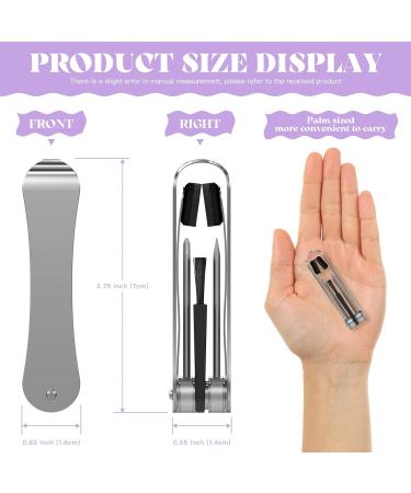 Portable Stainless Steel Eyeglass Cleaner | Microfiber Mini Brush & Tool for Spectacles & Sunglasses Care - Buy Online on GoSupps.com