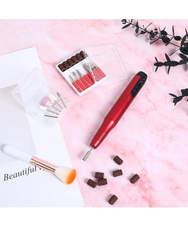 minkissy Electric Nail Drill Kit Manicure Nail Shaper Portable Electric Nail File Nail Pedicure Tools with Nail Drill Bits for Women Girls Acrylic Gel Nails - Buy Online on GoSupps.com