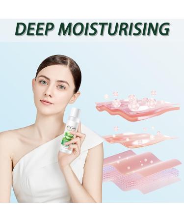 Face Toner 98% Aloe Vera Toner Face Moisturizer for Women Natural Aloe Vera Extract Korean Skincare for Deep Skin Hydration Promote Pore Minimizer&Exfoliating with Hyaluronic Acid Aloe Vera Gel - Buy Online on GoSupps.com