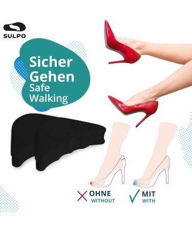 Buy Sulpo 4 Pairs Shoe Fillers - EVA Foam Cushion Pads for Oversized Shoes - Black Sponge Heel & Toe Liner - Fits Most Shoe Sizes - Buy Online on GoSupps.com