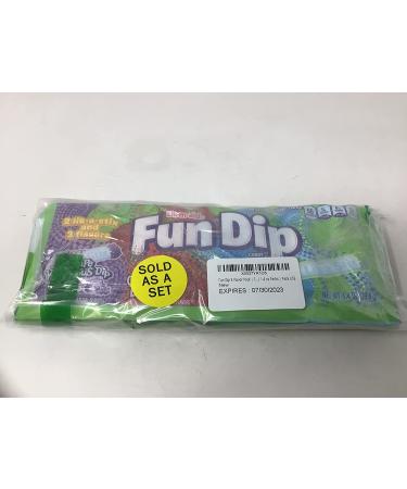Fun Dip 3 Flavor Pack - RazzApple, Cherry, and Grape - 1.4 oz Packs (Pack of 6) - Buy Online on GoSupps.com