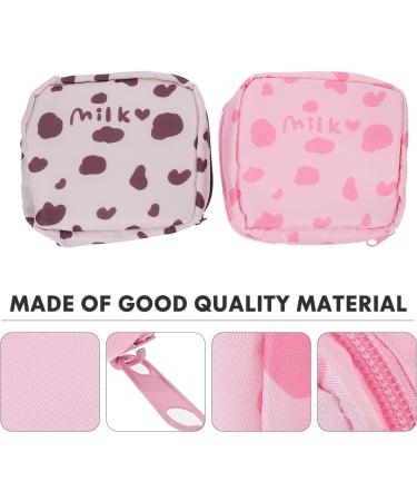 Gleavi Women's Menstrual Storage Bag - Portable Period Pad Holder Multi-Pocket Organizer for School Colorful & Compact 13x11.5x4.5cm - Buy Online on GoSupps.com