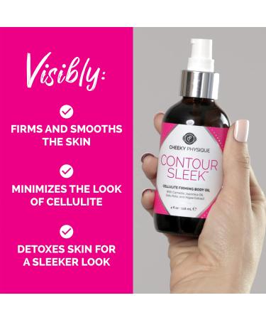 Contour Sleek Cellulite Smoothing Oil - Intensive Anti-Cellulite & Skin Tightening Body Oil with Gotu Kola - Natural Detox Oil for Cupping Massage & Lymphatic Drainage - Buy Online on GoSupps.com