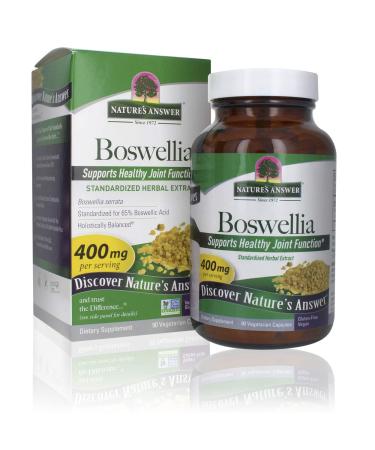 Nature's Answer Boswellia Extract Vegetarian Capsules, 90-Count | Joint & Muscle Support | Promotes Digestion | Helps Respiratory Function | Inflammation Reducer