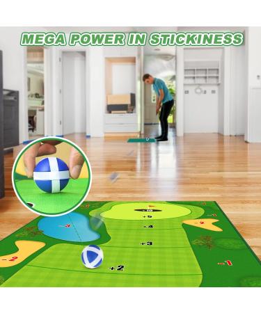 TOY Life Chipping Golf Practice Mat - Indoor/Outdoor Golf Training Game for Family & Adults - Indoor Golf Set Backyard Game - Stick Chip Game (Patented) - Buy Online on GoSupps.com