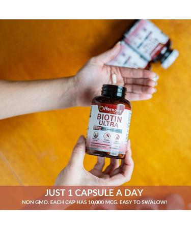 Biotin Ultra - Pastillas con Biotina para Cabello y Barba - Fortalece Pelo, Piel y U as - 120 Tabletas - Buy Online on GoSupps.com