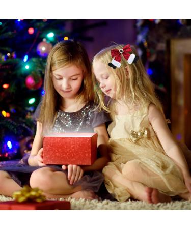 XNHIU Christmas Hair Clip Sparkly Glitter Sequin Hair Bows Clips Cute Shiny Sequins Barrettes Christmas Party Dress Decor Accessories for Girls Women - Buy Online on GoSupps.com