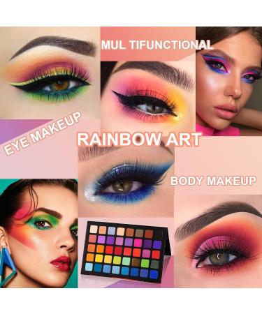 Rechoo 40 Color Eye Makeup Palette - Matte & Shimmer Shades for Bright & Bold Looks - Buy Online on GoSupps.com