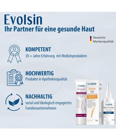 Evolsin Scar Ointment for Children & Adults - Effective Scar Reduction Cream (20g) - Minimize Scars Itching & Tissue Voltage - Buy Online on GoSupps.com