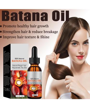 Batana Oil for Hair Growth Organic Batana Oil 100%Pure Raw Batana Growth Oil Natural Scalp Moisturiser Hair Butter for Repair Damaged Hair Strong Hair Root Repair Scalp Hair Regrowth Prevent UV Damage - Buy Online on GoSupps.com
